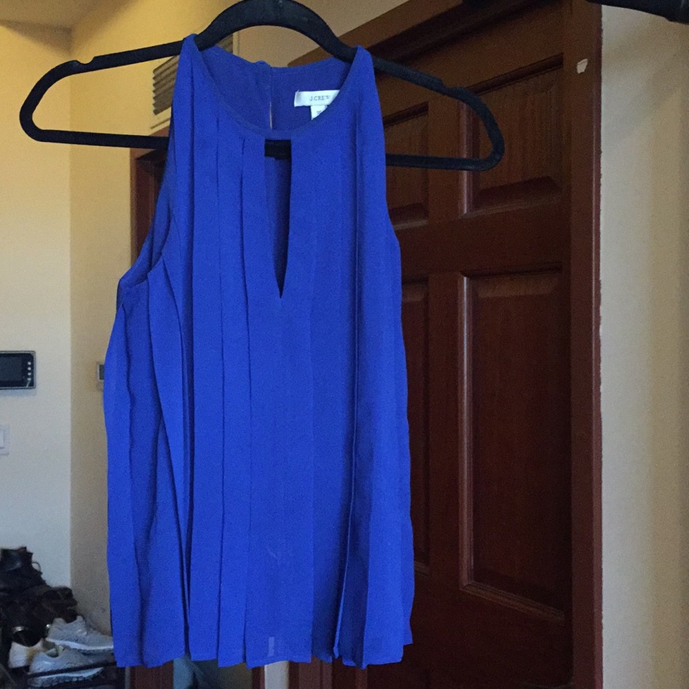 J.Crew pleated tank top